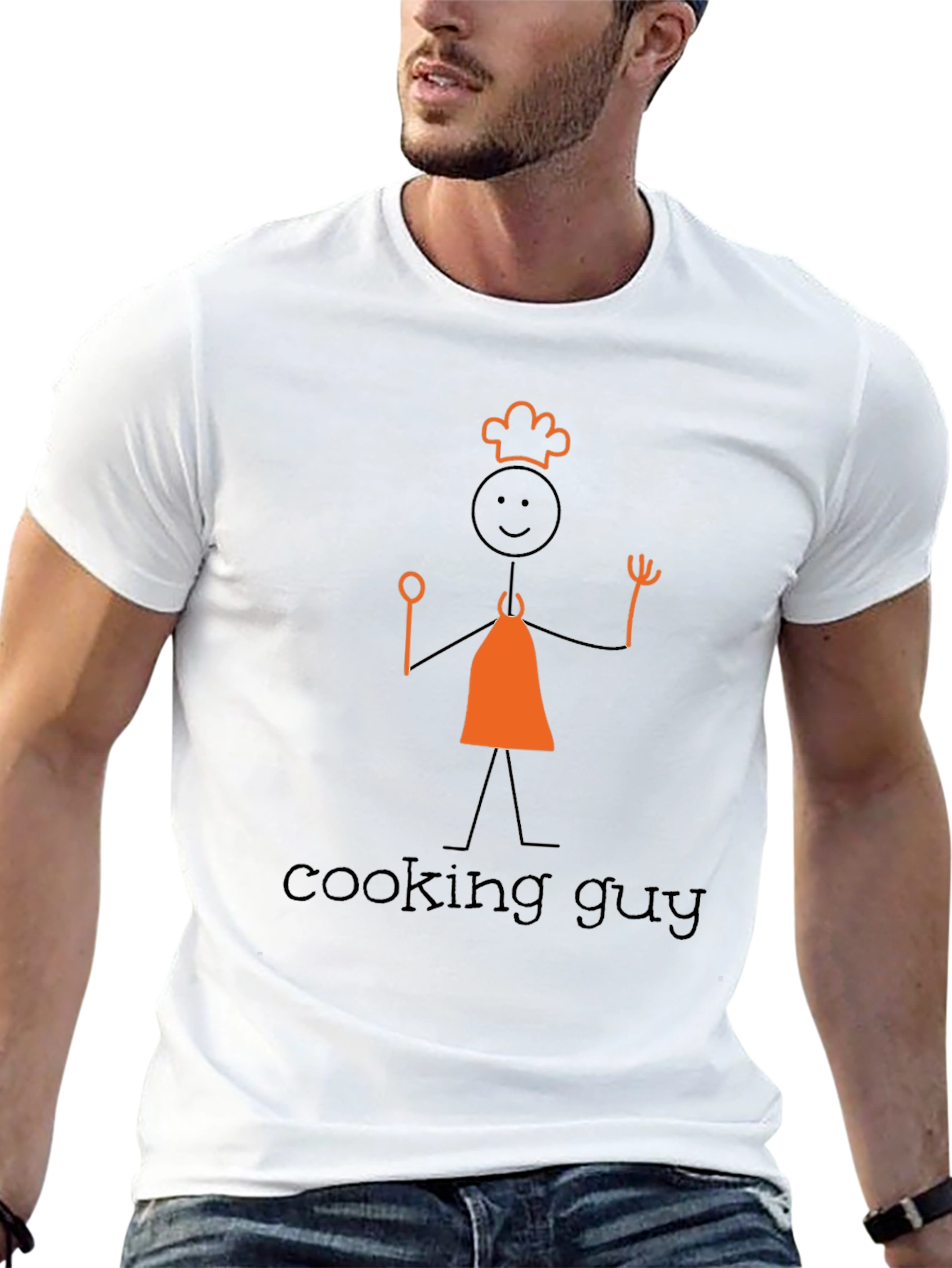Cooking Guy Graphic Tee - Black