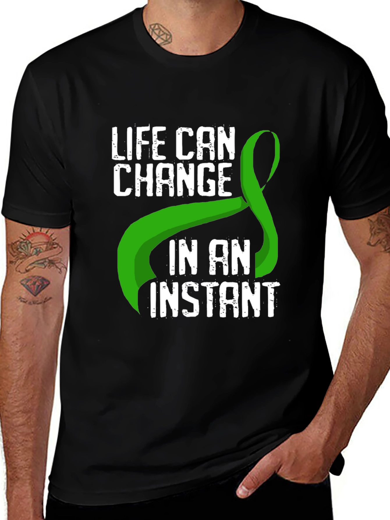 Life Can Change Green Ribbon T-Shirt