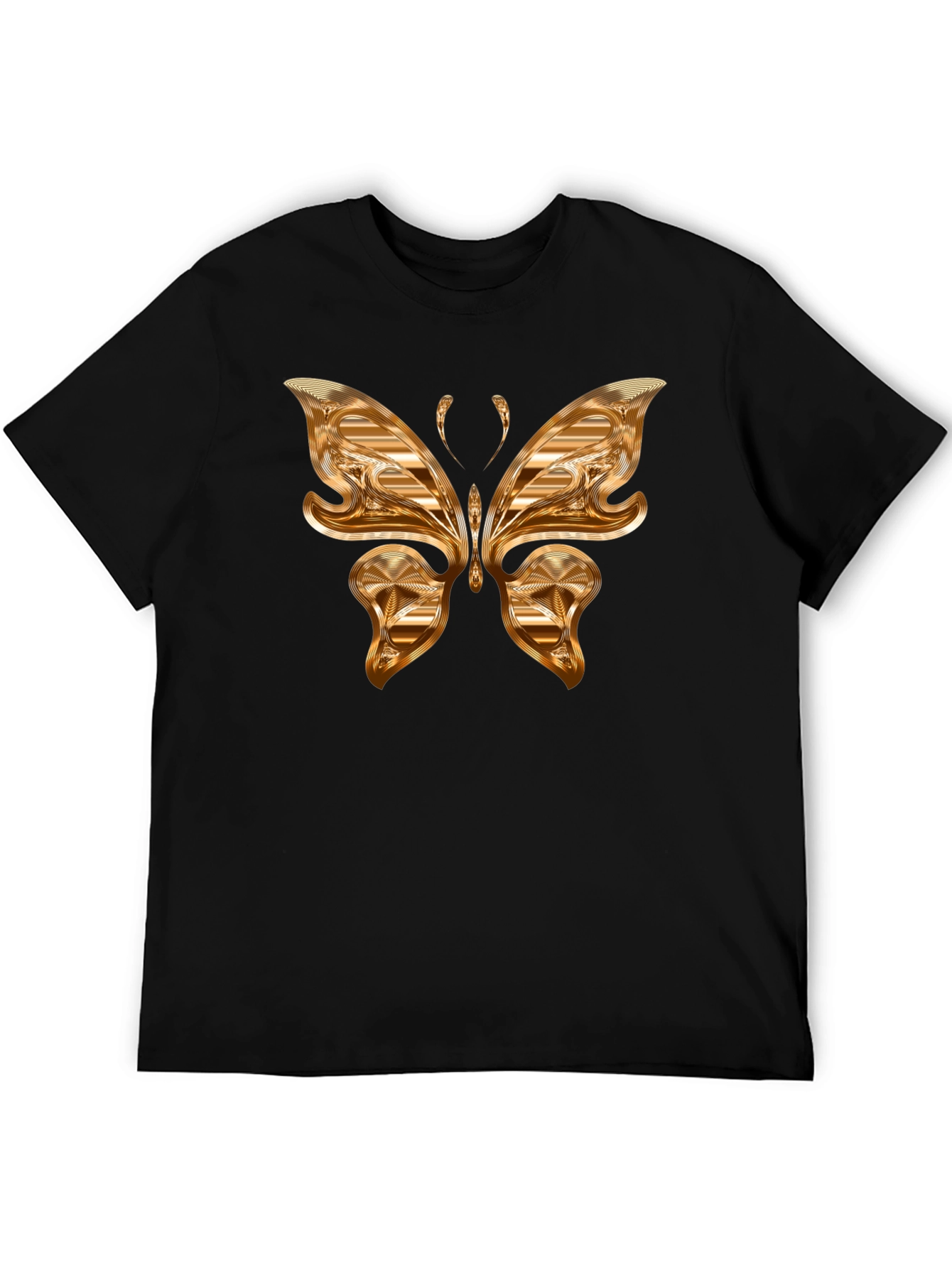 Golden Butterfly Graphic T-Shirt
