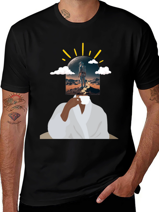 Astronaut Coffee Graphic Tee