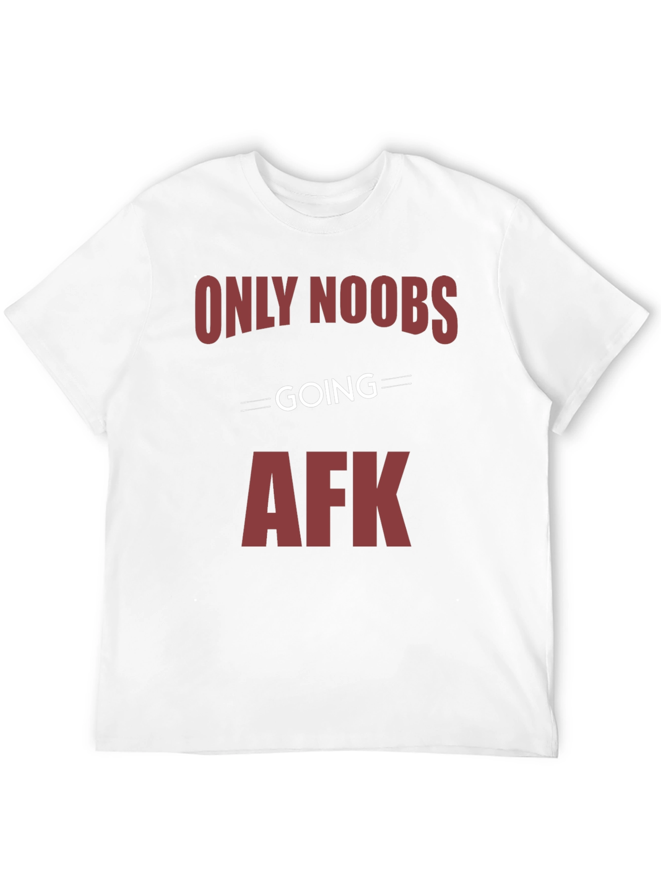 Only Noobs Going AFK Graphic Tee - Gamer Style
