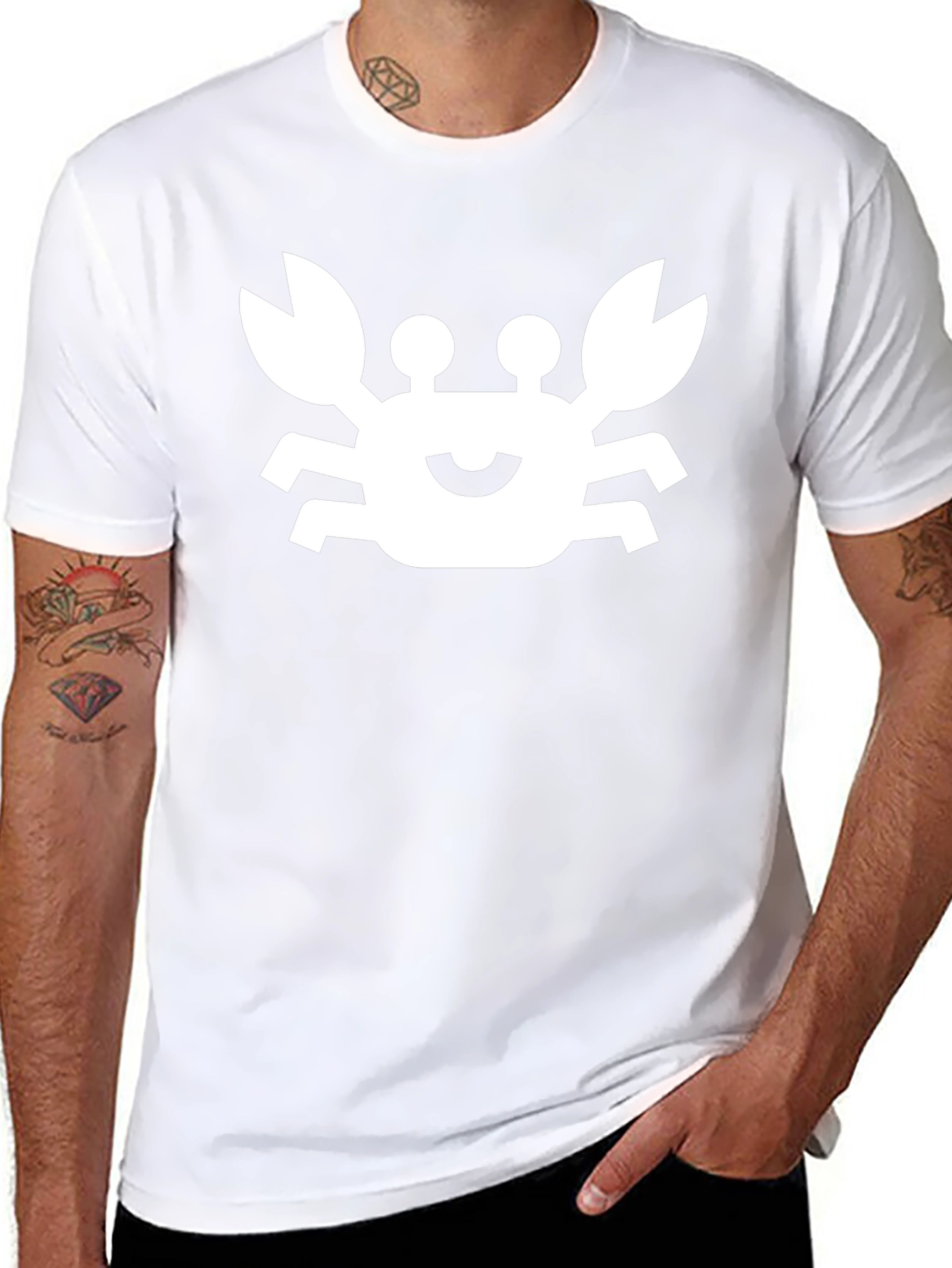 Crab Graphic Black T-Shirt