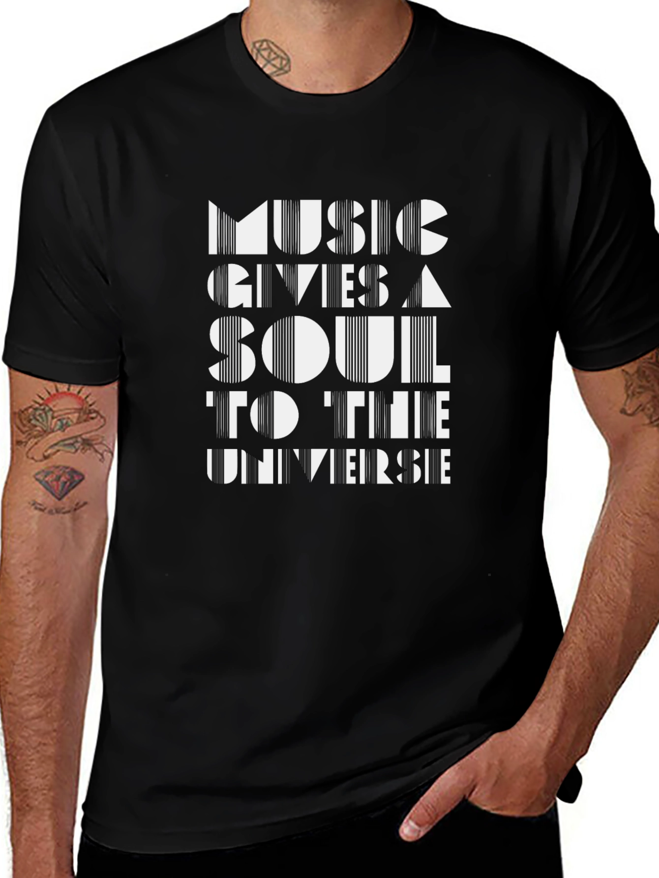 Music Gives A Soul Graphic T-Shirt