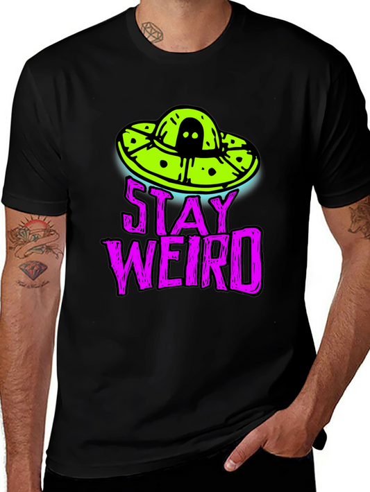 Stay Weird Alien UFO T-Shirt