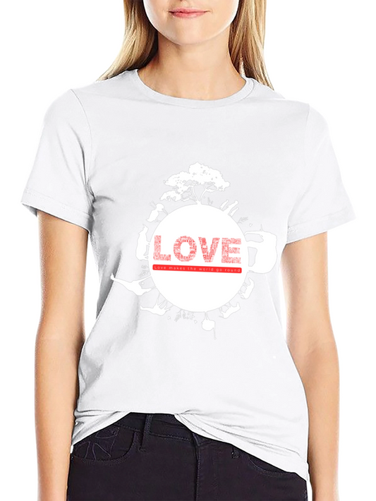 Love Makes the World Go Round Graphic Tee