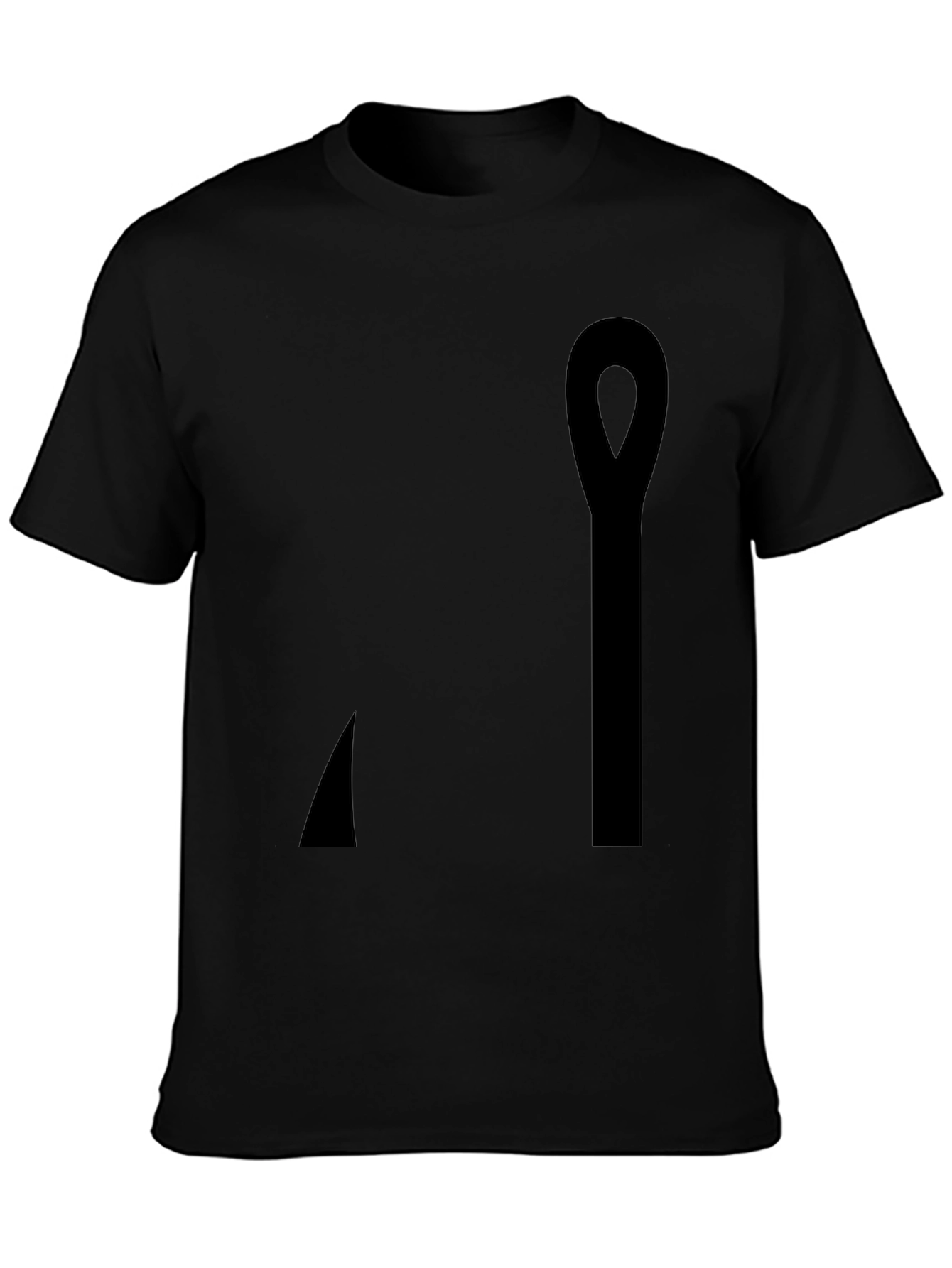 Minimalist Black Ankh T-Shirt