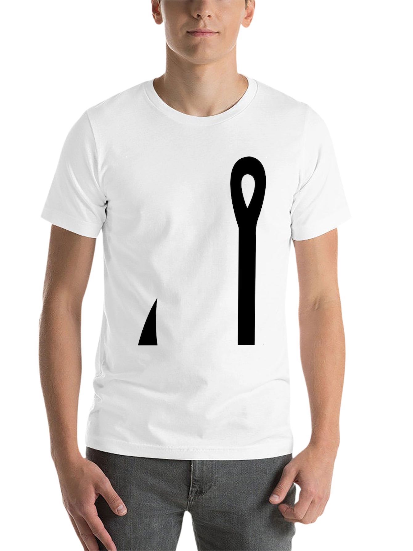 Minimalist Black Ankh T-Shirt