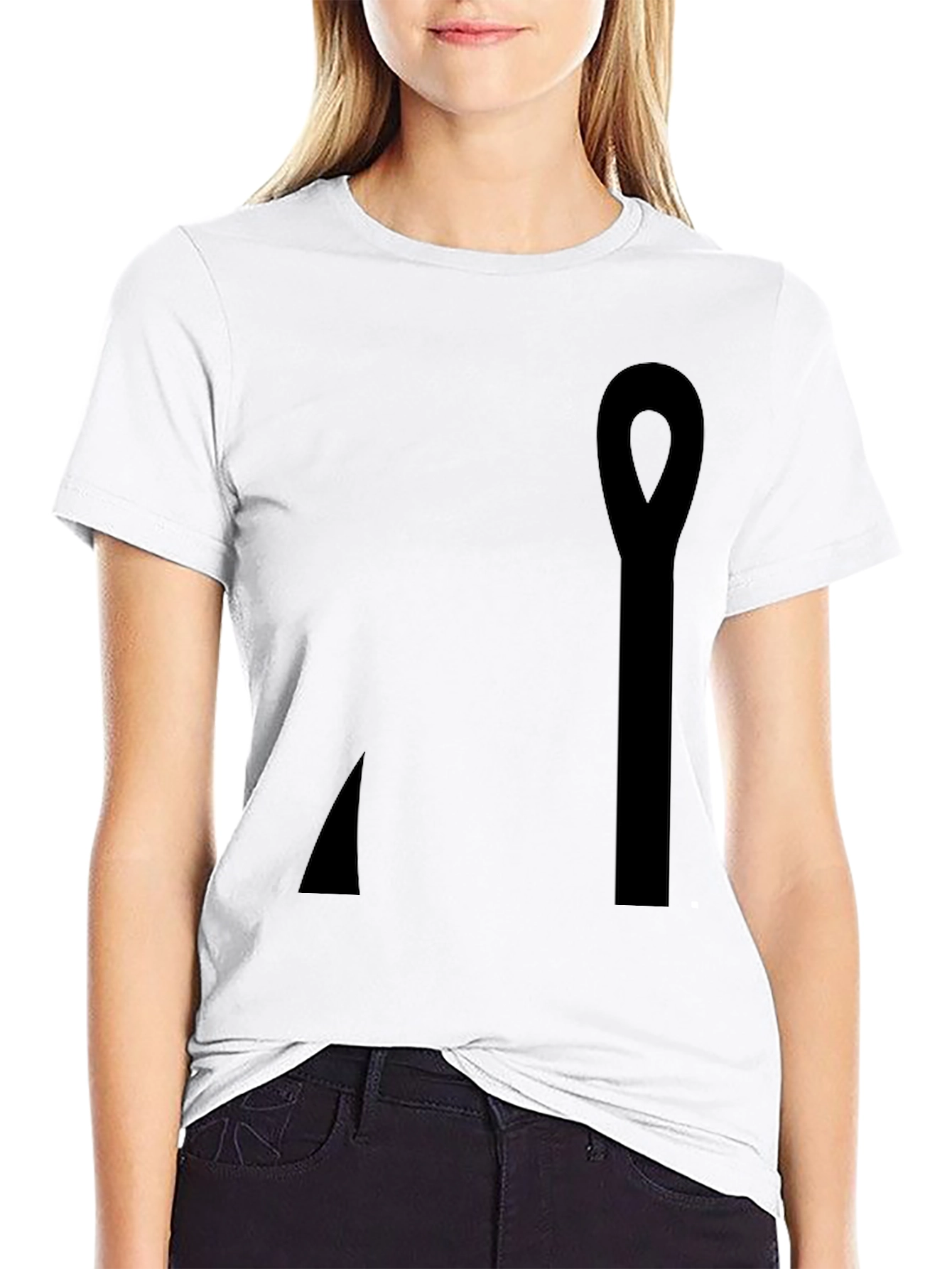 Minimalist Black Ankh T-Shirt