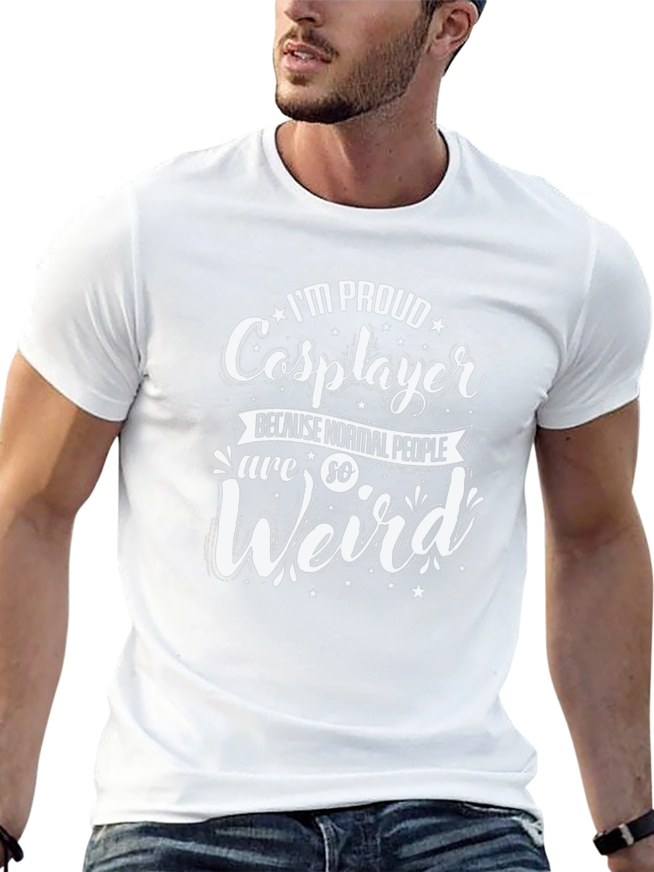 Proud Cosplayer Black T-Shirt - Weird