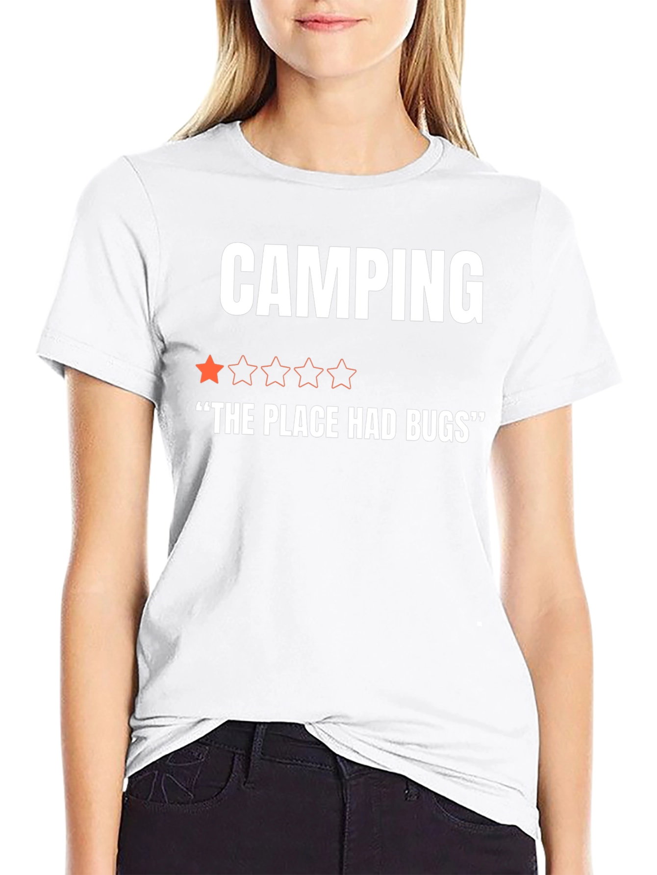 Camping One-Star Funny Graphic T-Shirt