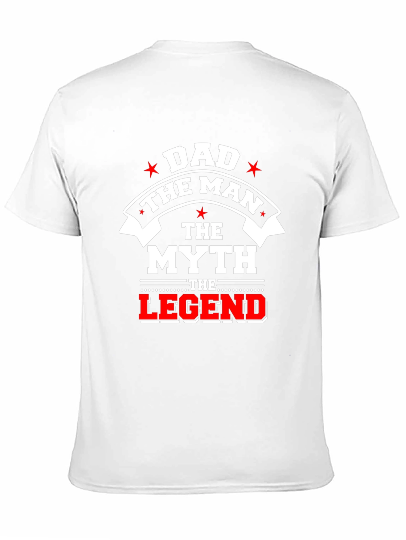 Dad The Man The Myth The Legend Black T-Shirt