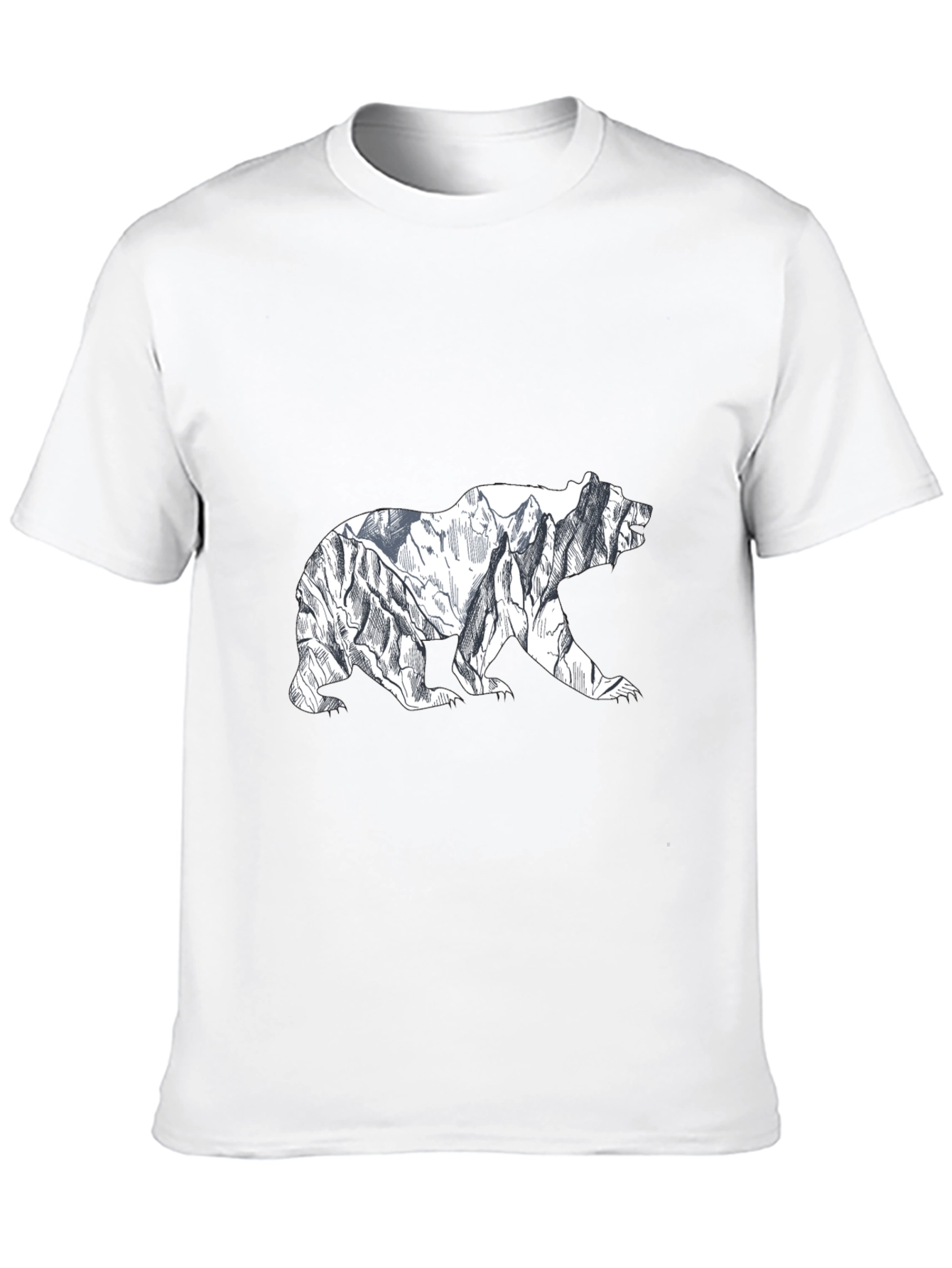 Mountain Bear Graphic Tee - Black