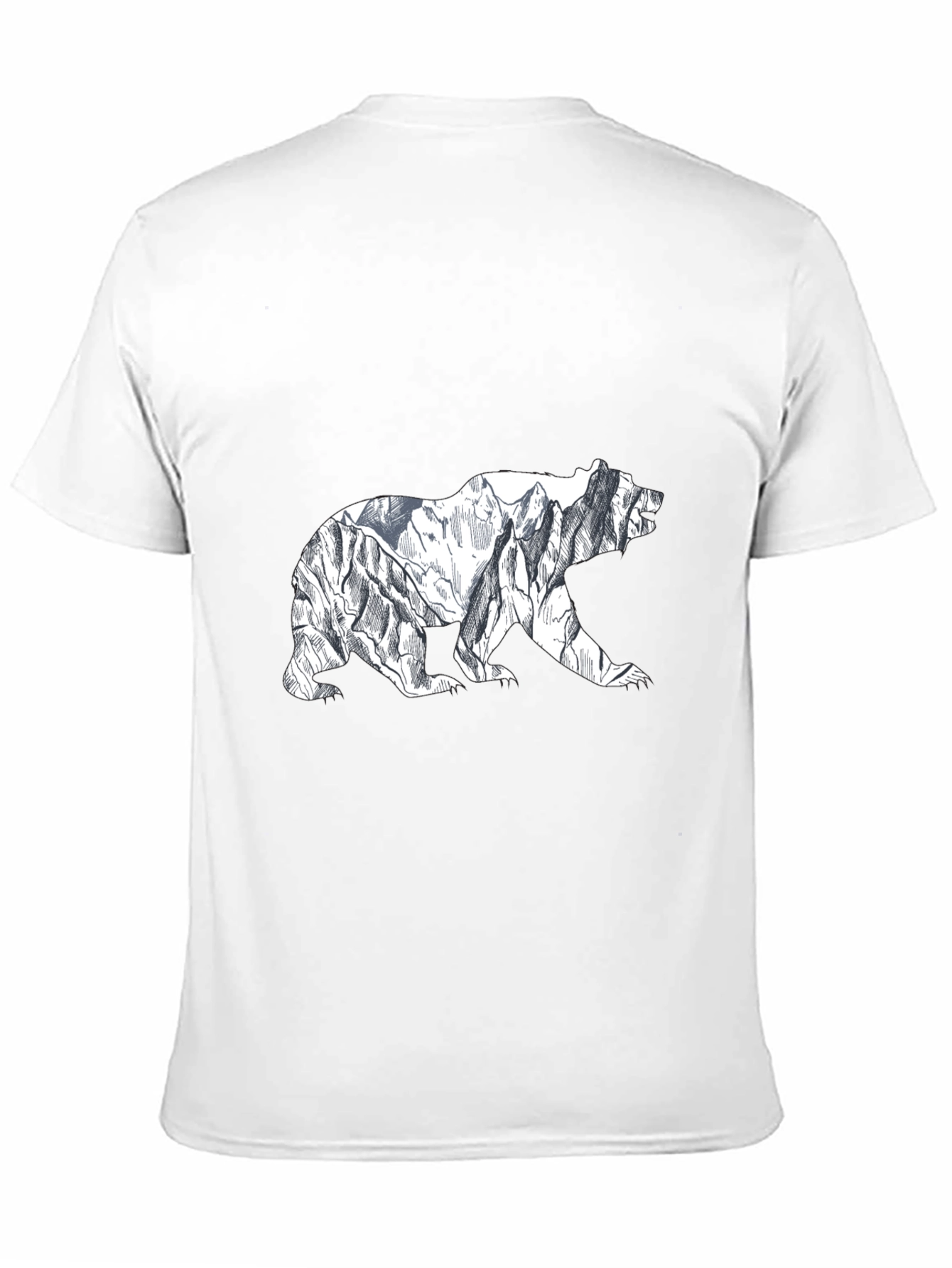 Mountain Bear Graphic Tee - Black