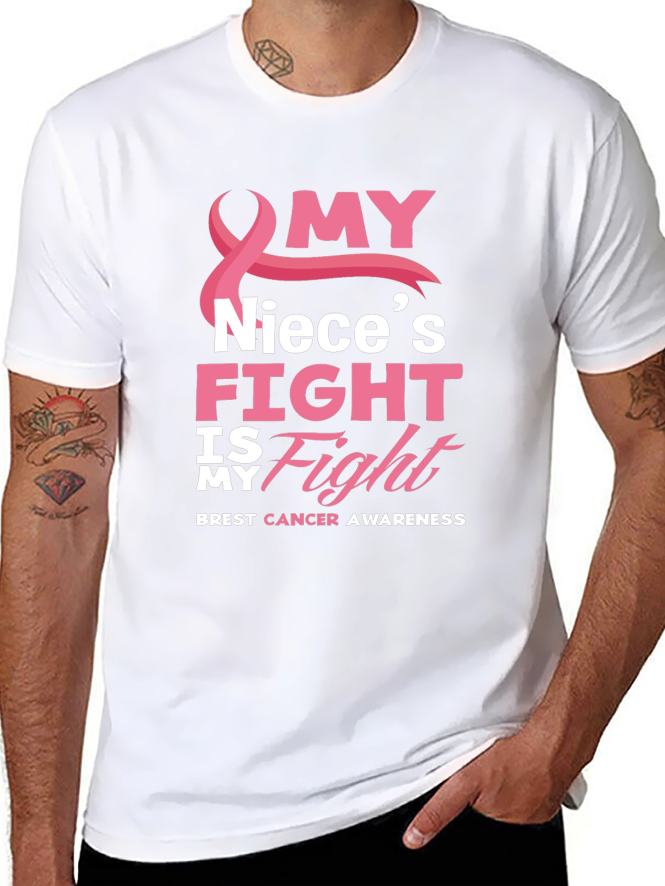 My Nieces Fight Breast Cancer Awareness T-Shirt