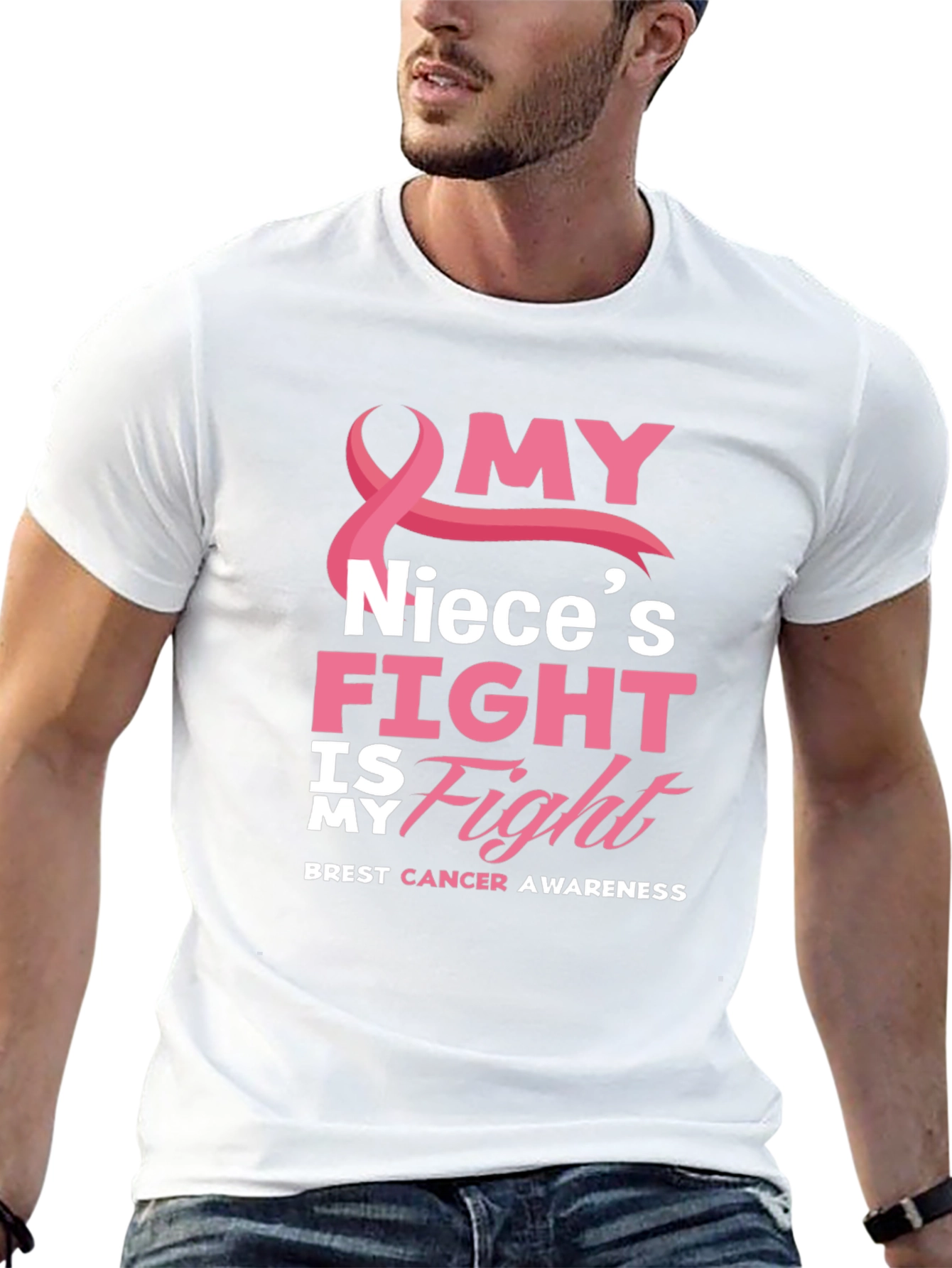 My Nieces Fight Breast Cancer Awareness T-Shirt