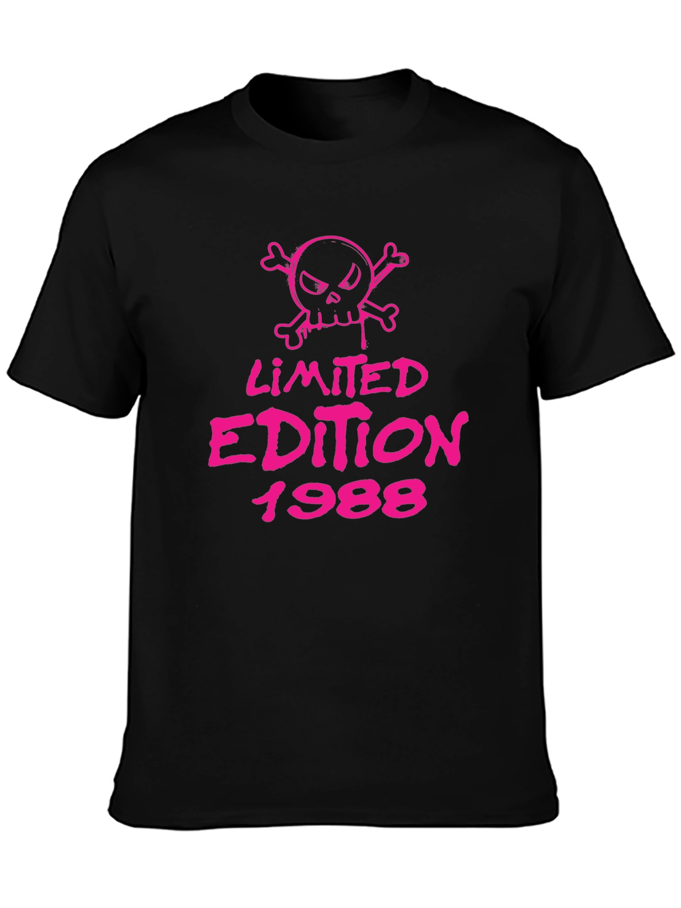 Limited Edition 1988 Skull Graphic Tee - Black