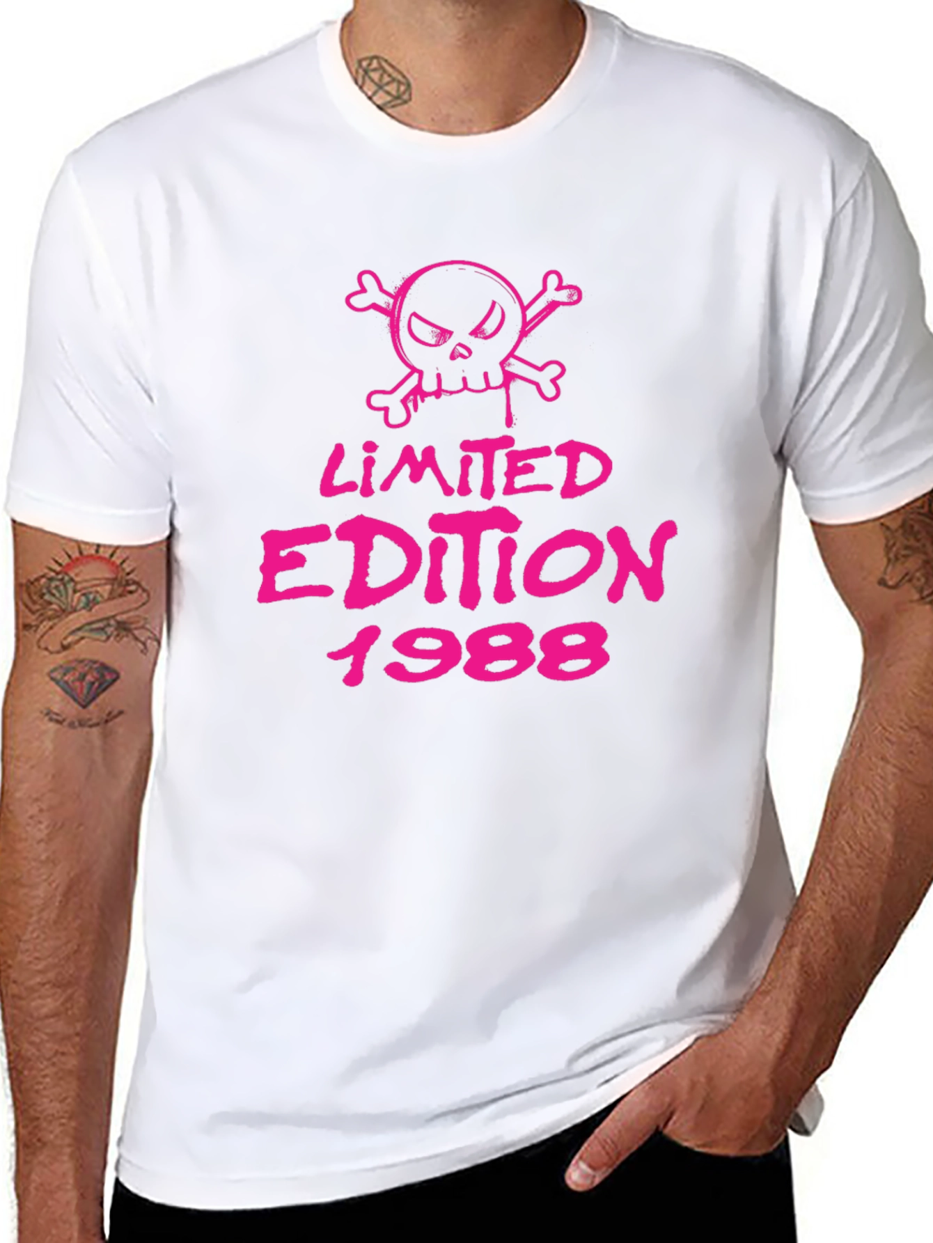 Limited Edition 1988 Skull Graphic Tee - Black