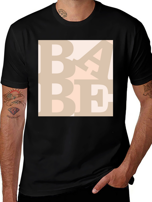 BABE Graphic Print Crewneck T-Shirt