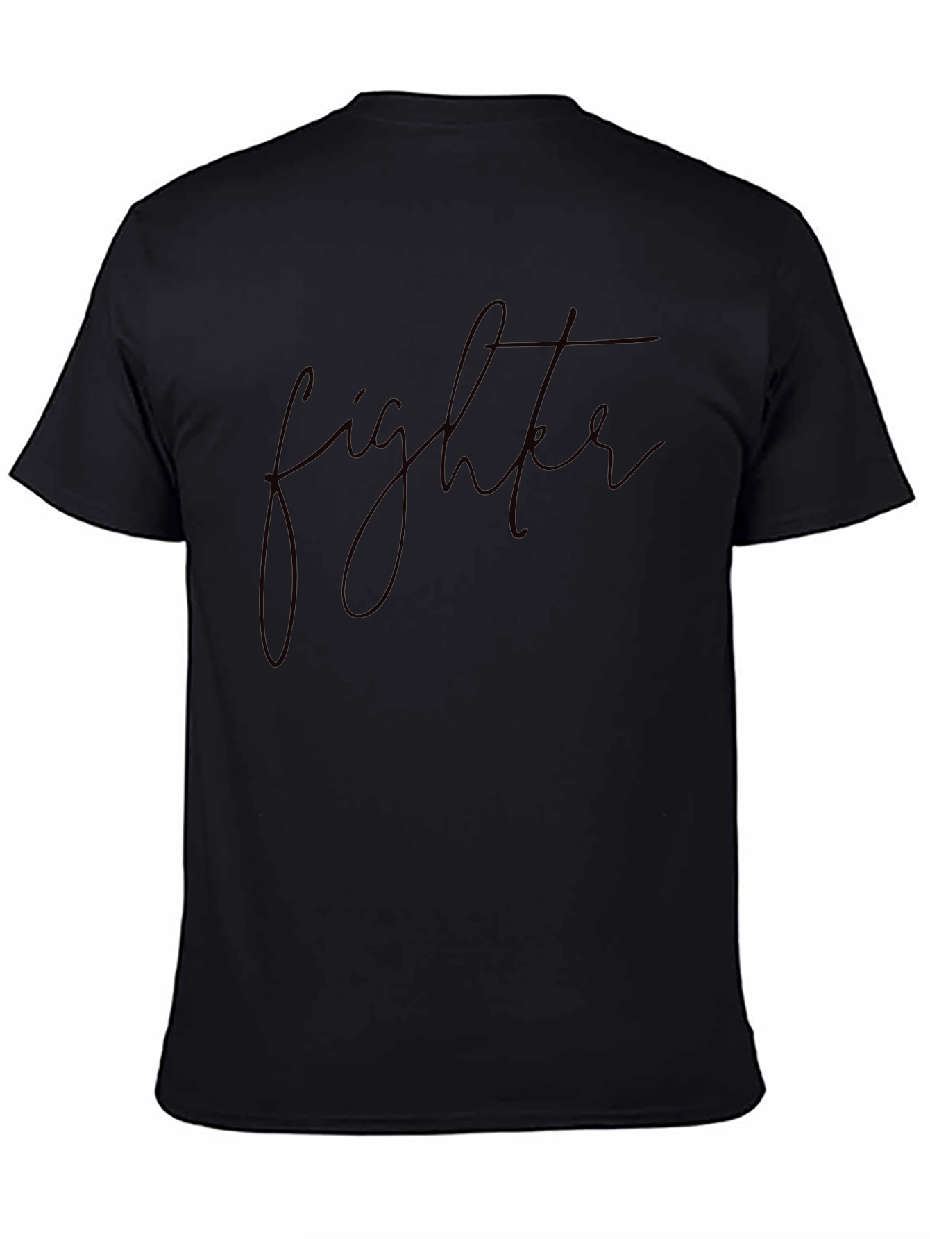 Fighter Script Black T-Shirt