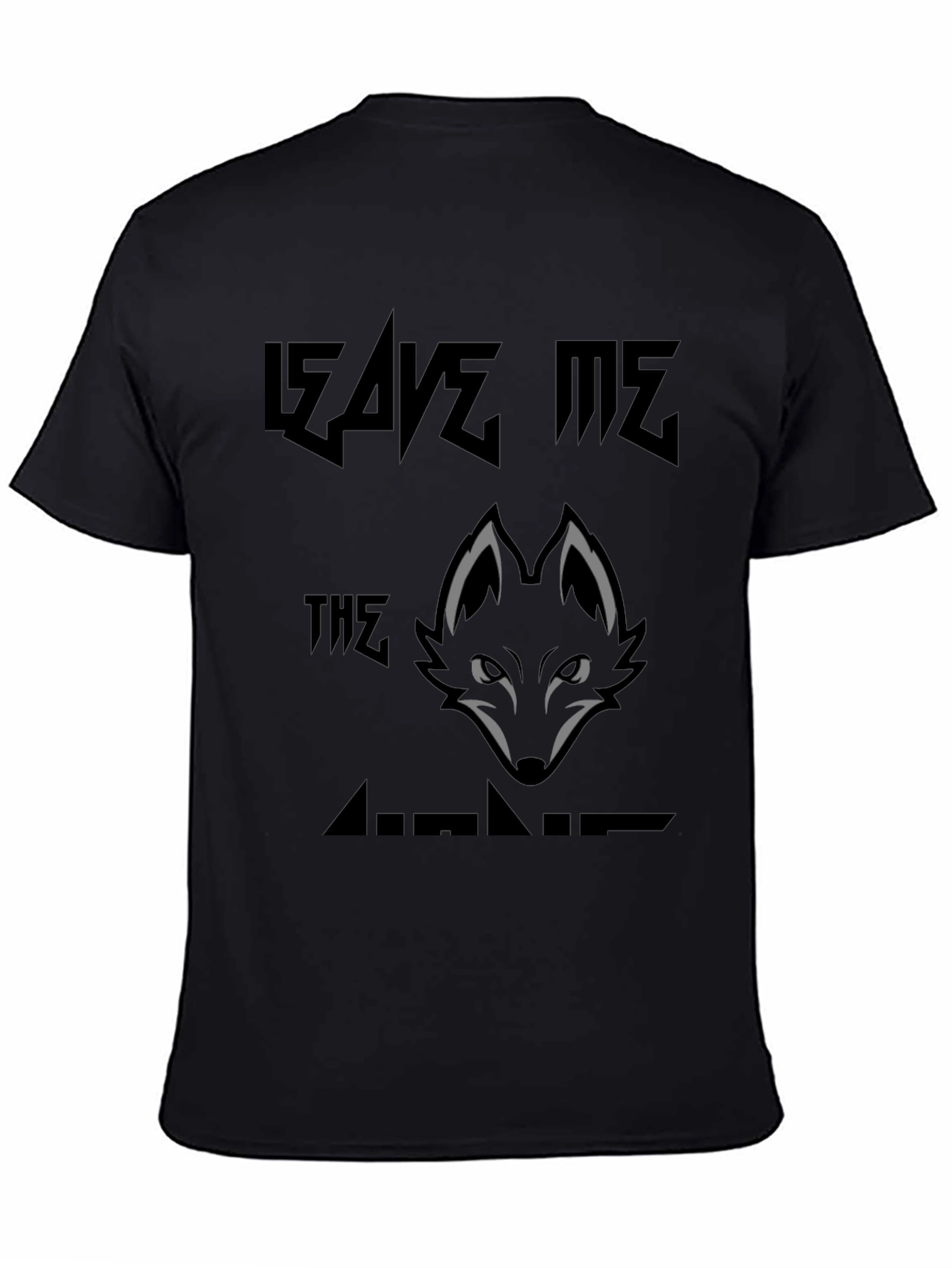 Leave Me The Wolves Graphic Print T-Shirt