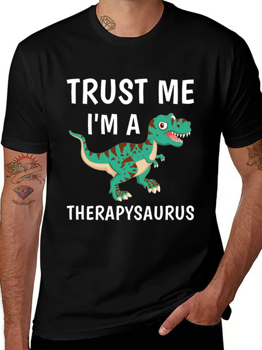 Therapysaurus T-Shirt - Funny Dinosaur Therapy Tee