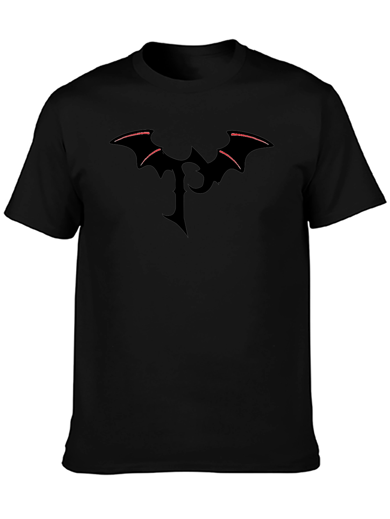 Dark Fantasy T-Shirt - Bat Wing Emblem