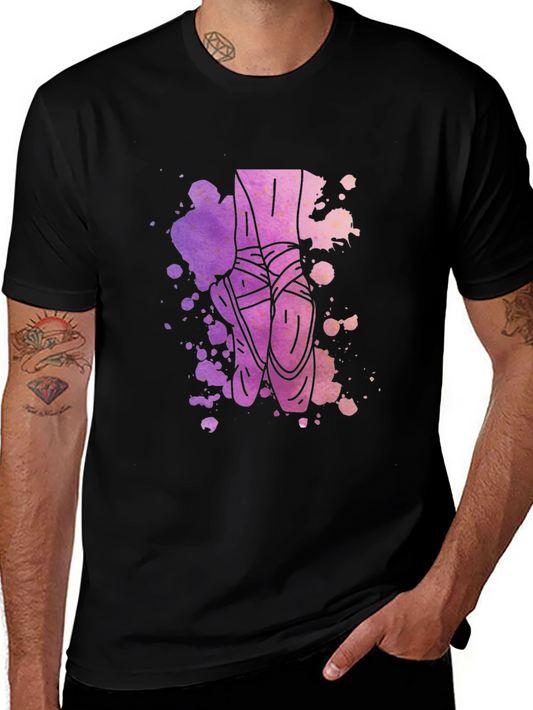 Ballet Pointe Shoes Graphic Tee - Artistic Design