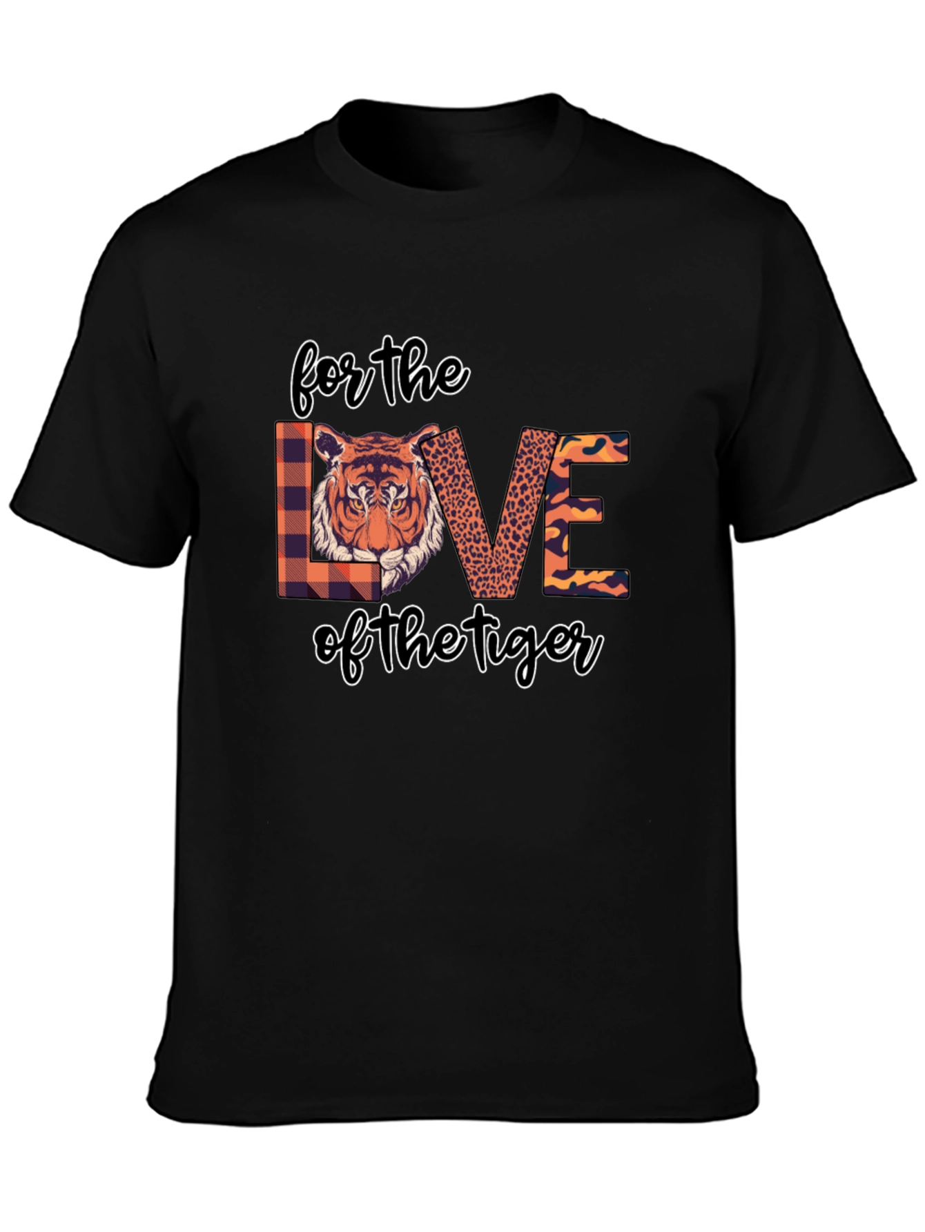 Tiger Love Graphic Tee - Black T-Shirt