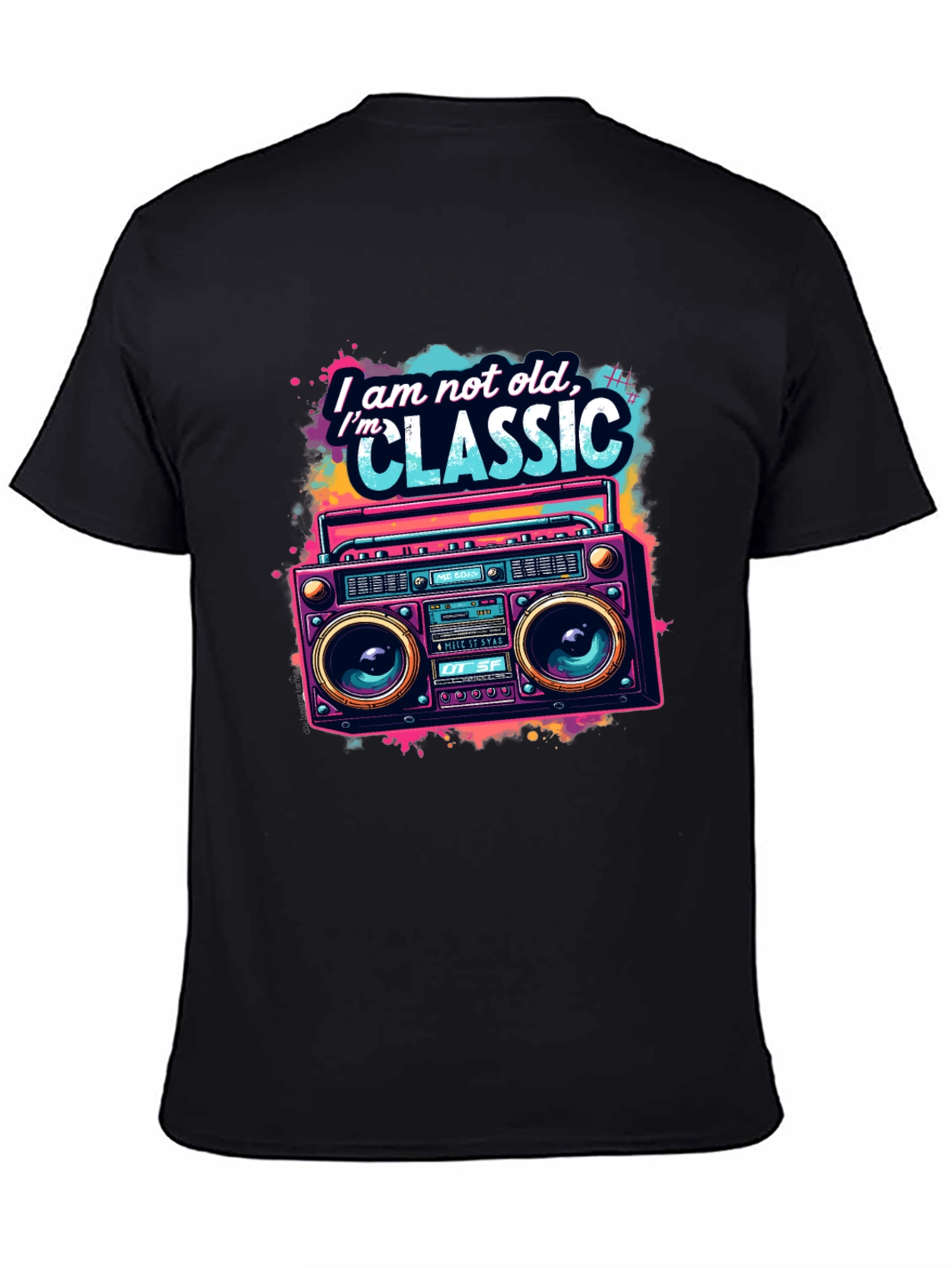Retro Boombox T-Shirt - Im Classic Graphic Tee