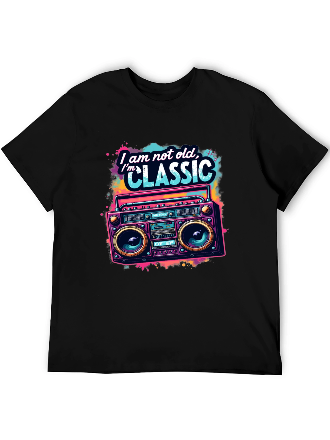Retro Boombox T-Shirt - Im Classic Graphic Tee
