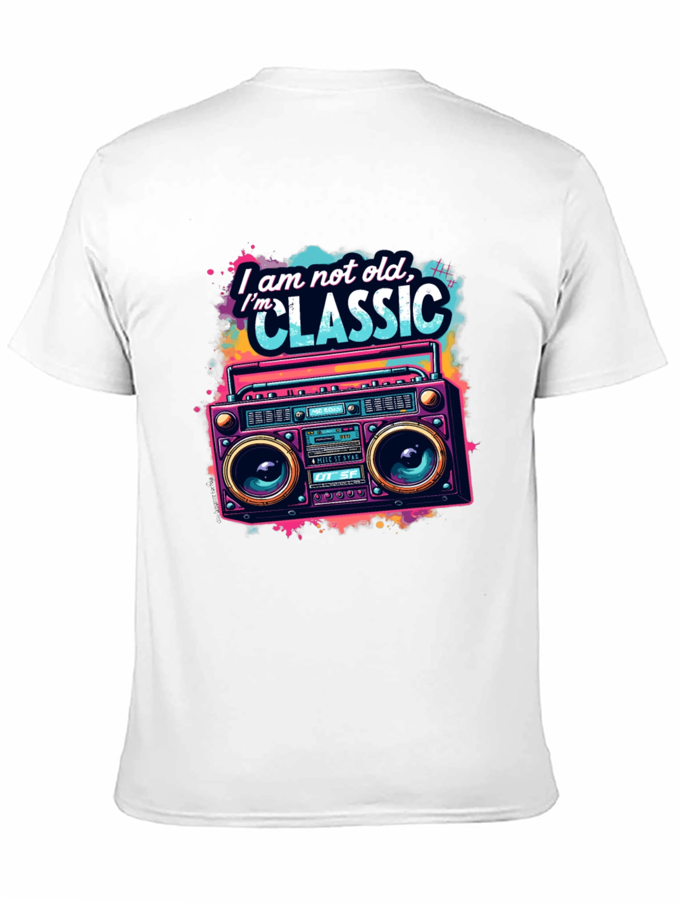 Retro Boombox T-Shirt - Im Classic Graphic Tee