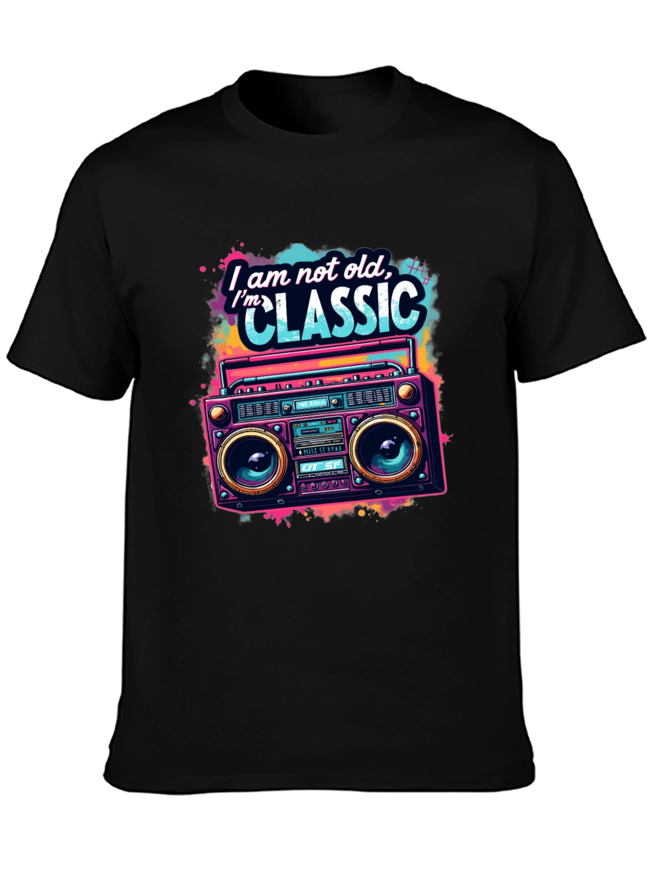 Retro Boombox T-Shirt - Im Classic Graphic Tee