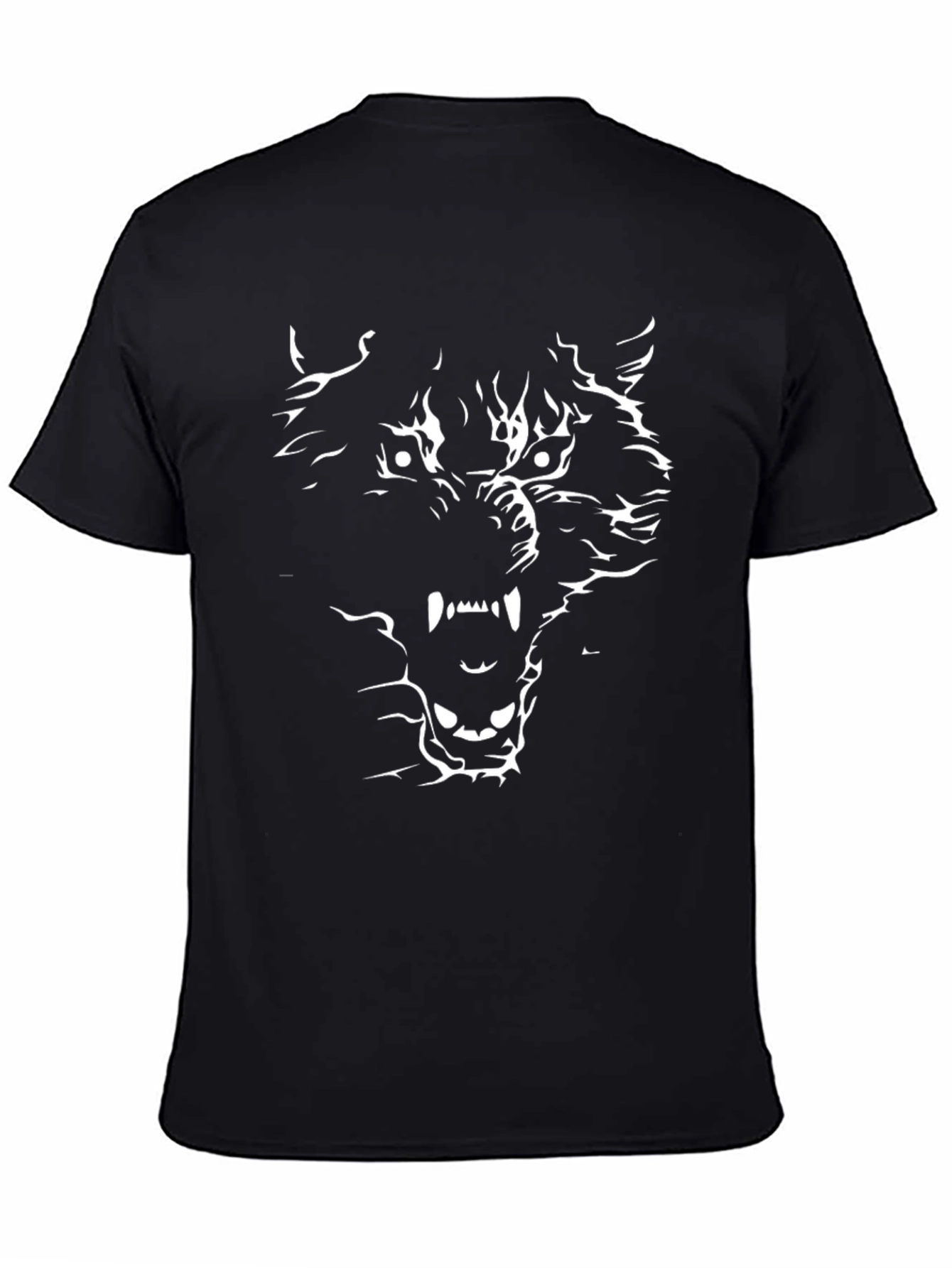 Black Wolf Graphic Tee - Fierce Style