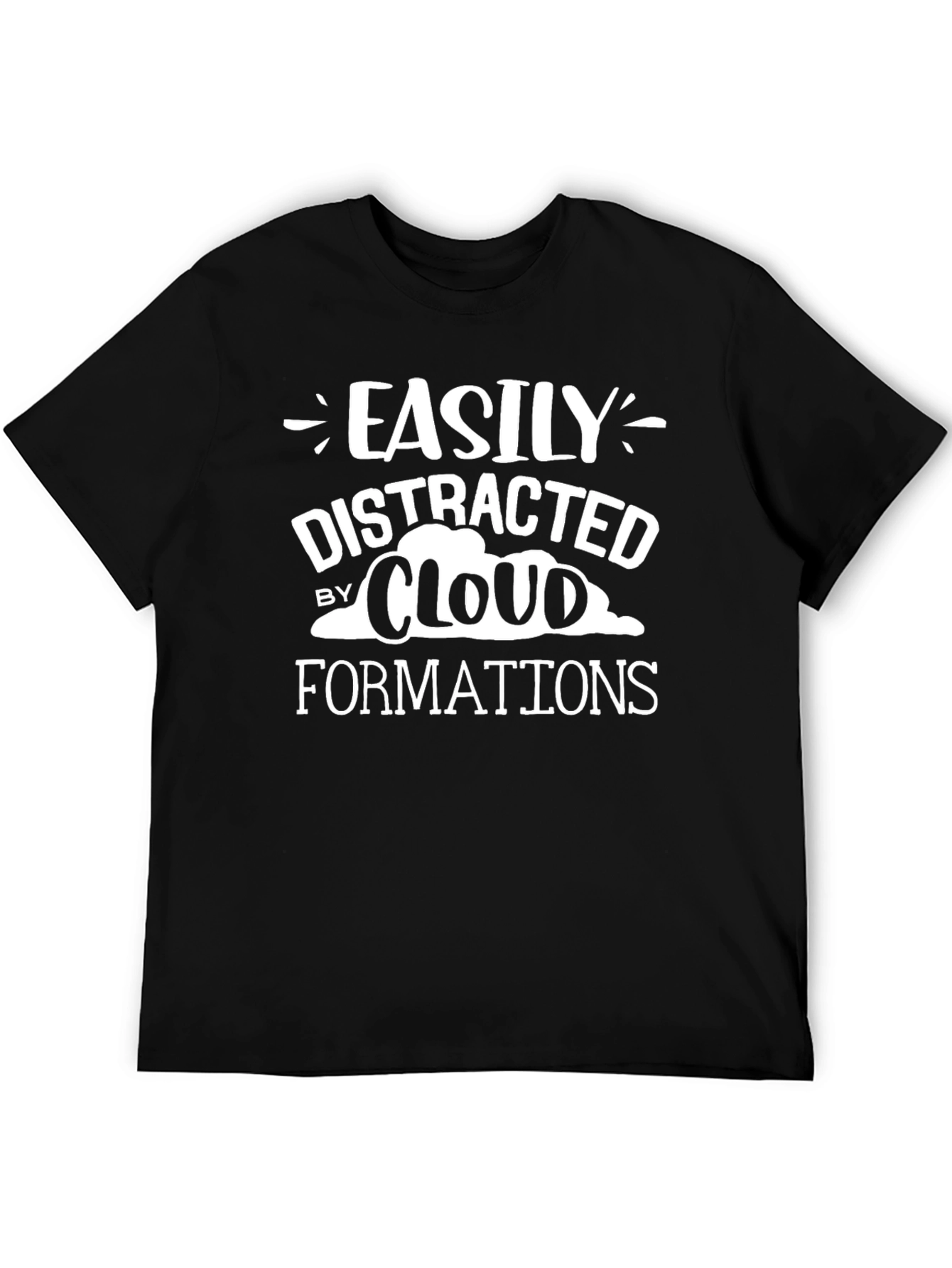 Easily Distracted By Cloud Formations Graphic T-Shirt