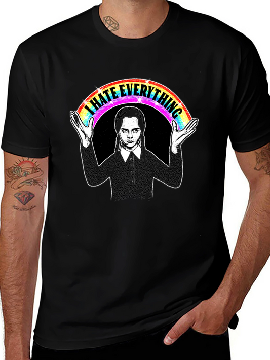 I Hate Everything Wednesday Rainbow T-Shirt