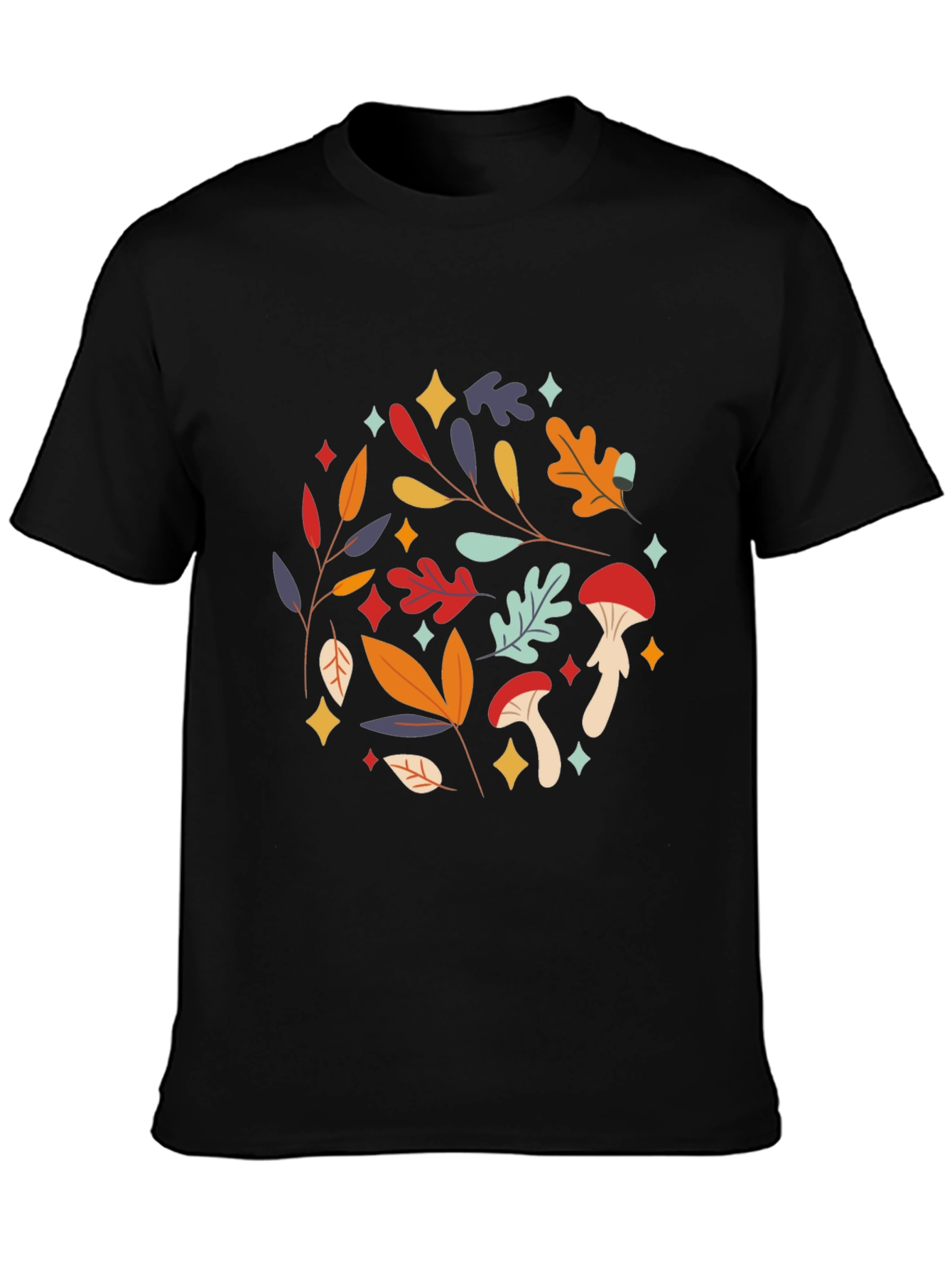 Fall Foliage & Funghi Graphic Tee