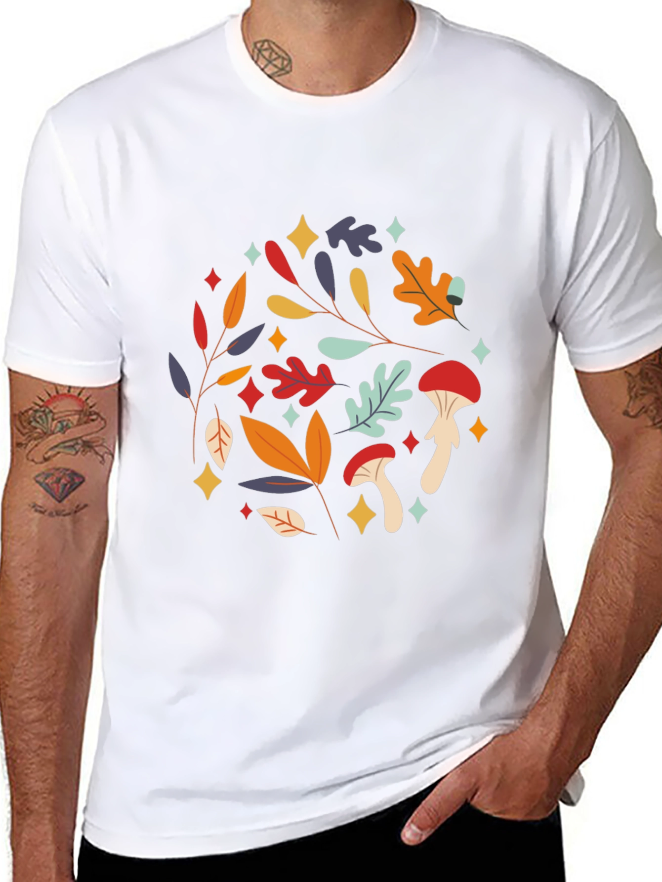 Fall Foliage & Funghi Graphic Tee