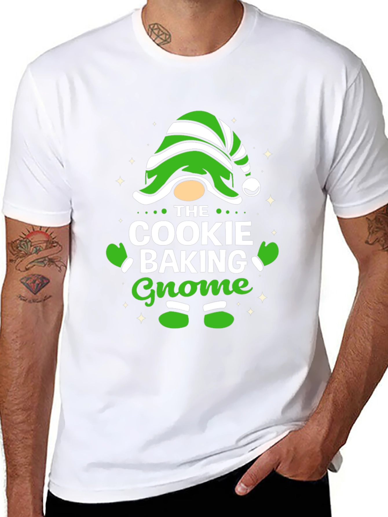 Cookie Baking Gnome T-Shirt - Holiday Fun