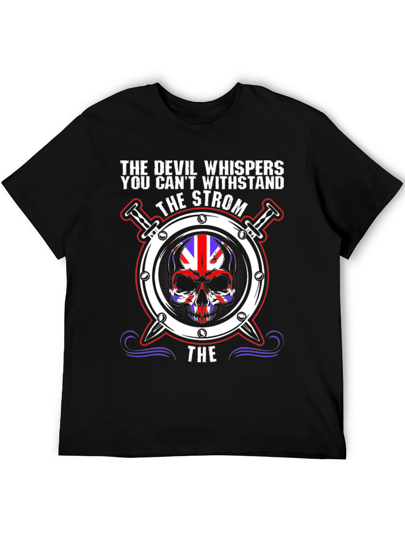 The Devil Whispers Skull Graphic Tee