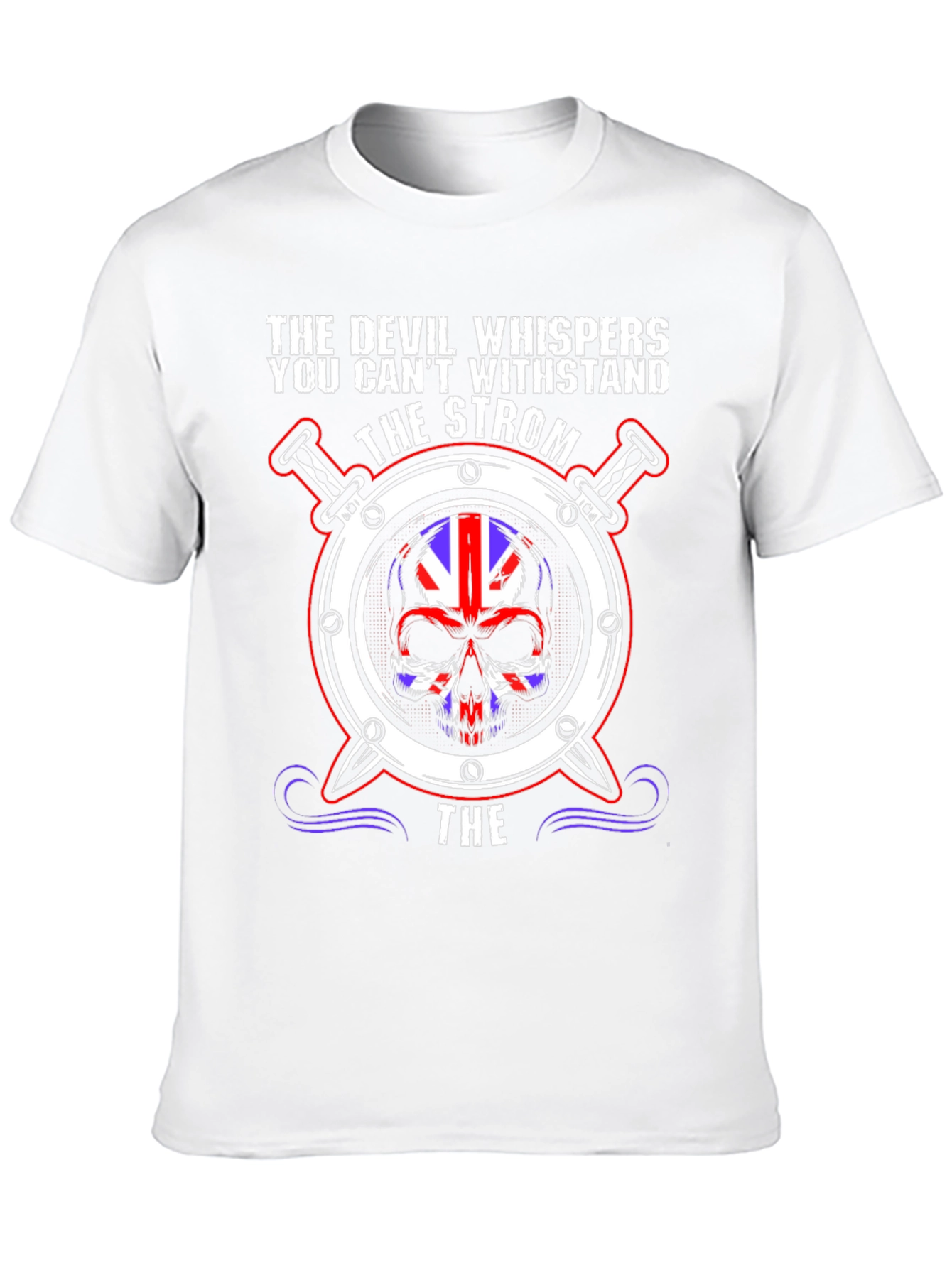The Devil Whispers Skull Graphic Tee