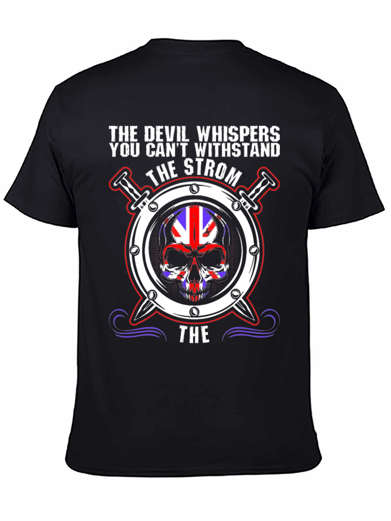 The Devil Whispers Skull Graphic Tee