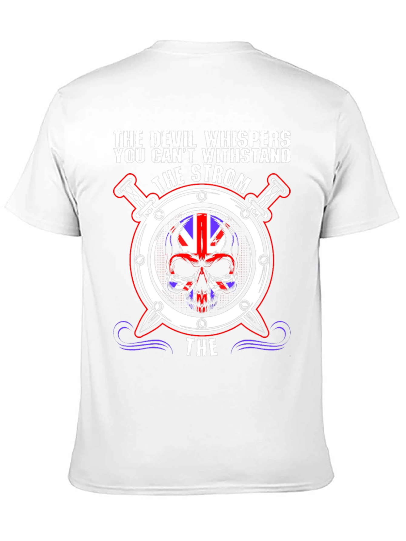 The Devil Whispers Skull Graphic Tee