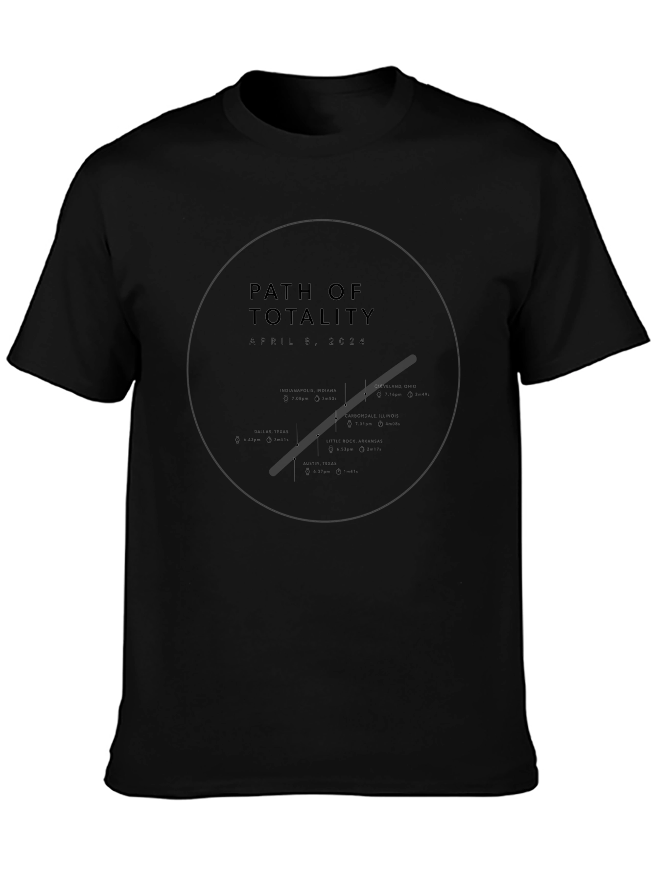 Path of Totality April 8 2024 T-Shirt