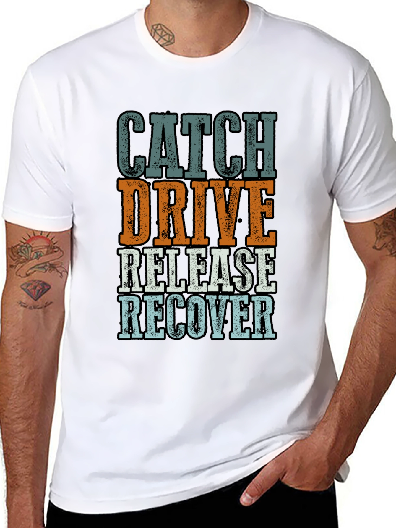 Catch Drive Release Recover T-Shirt