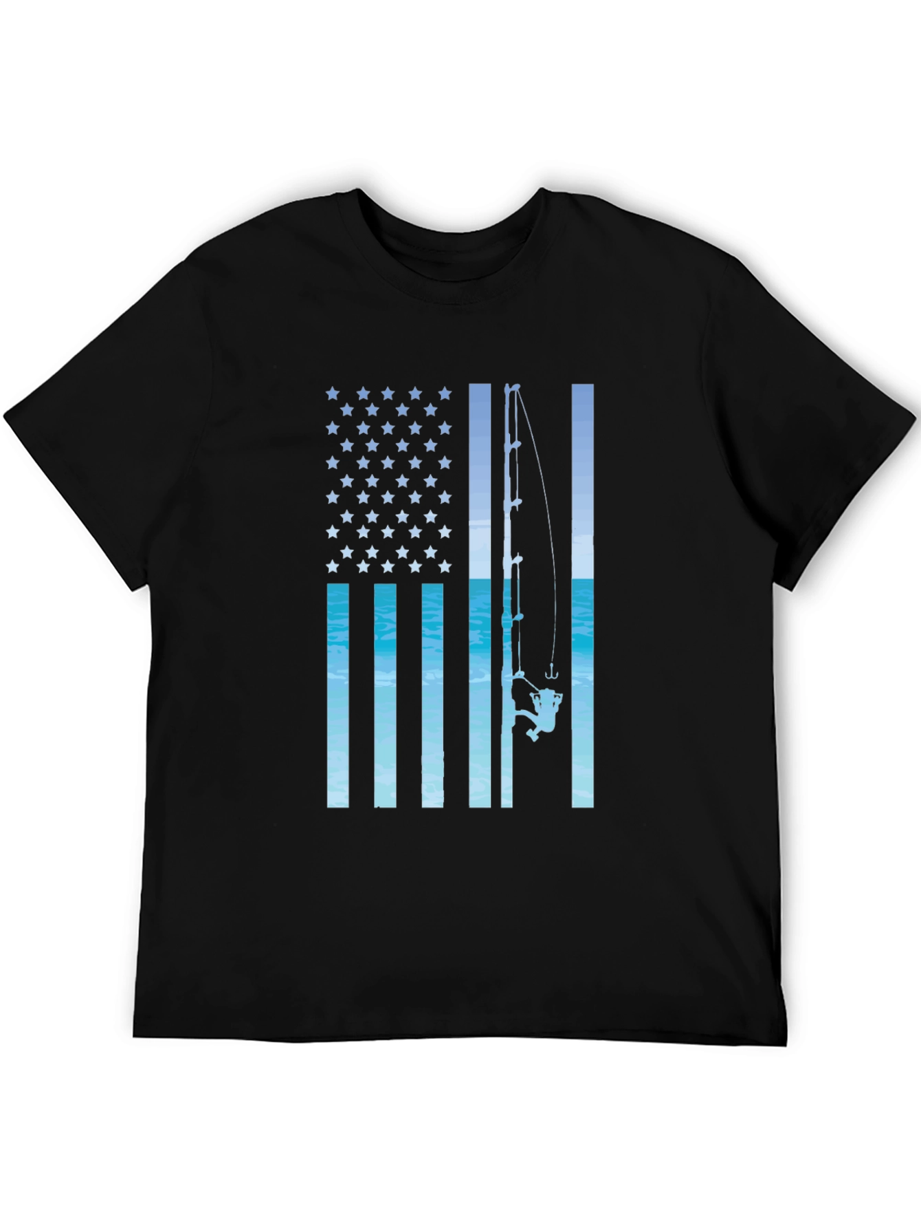 American Flag Fishing T-Shirt