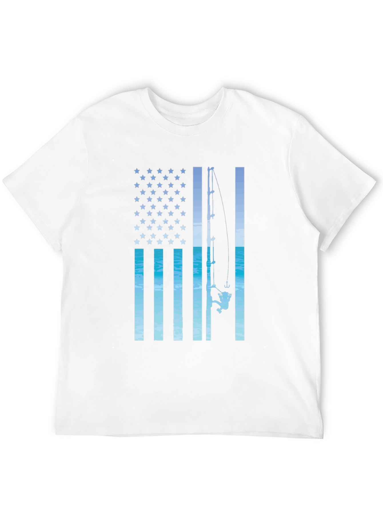 American Flag Fishing T-Shirt