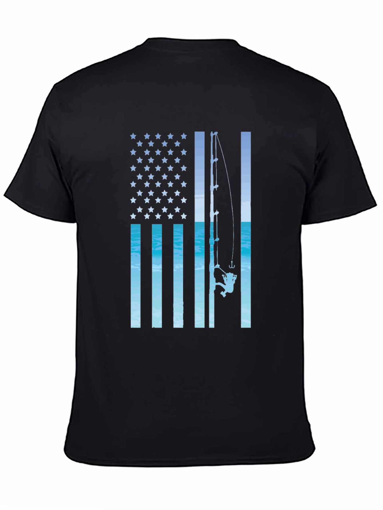 American Flag Fishing T-Shirt