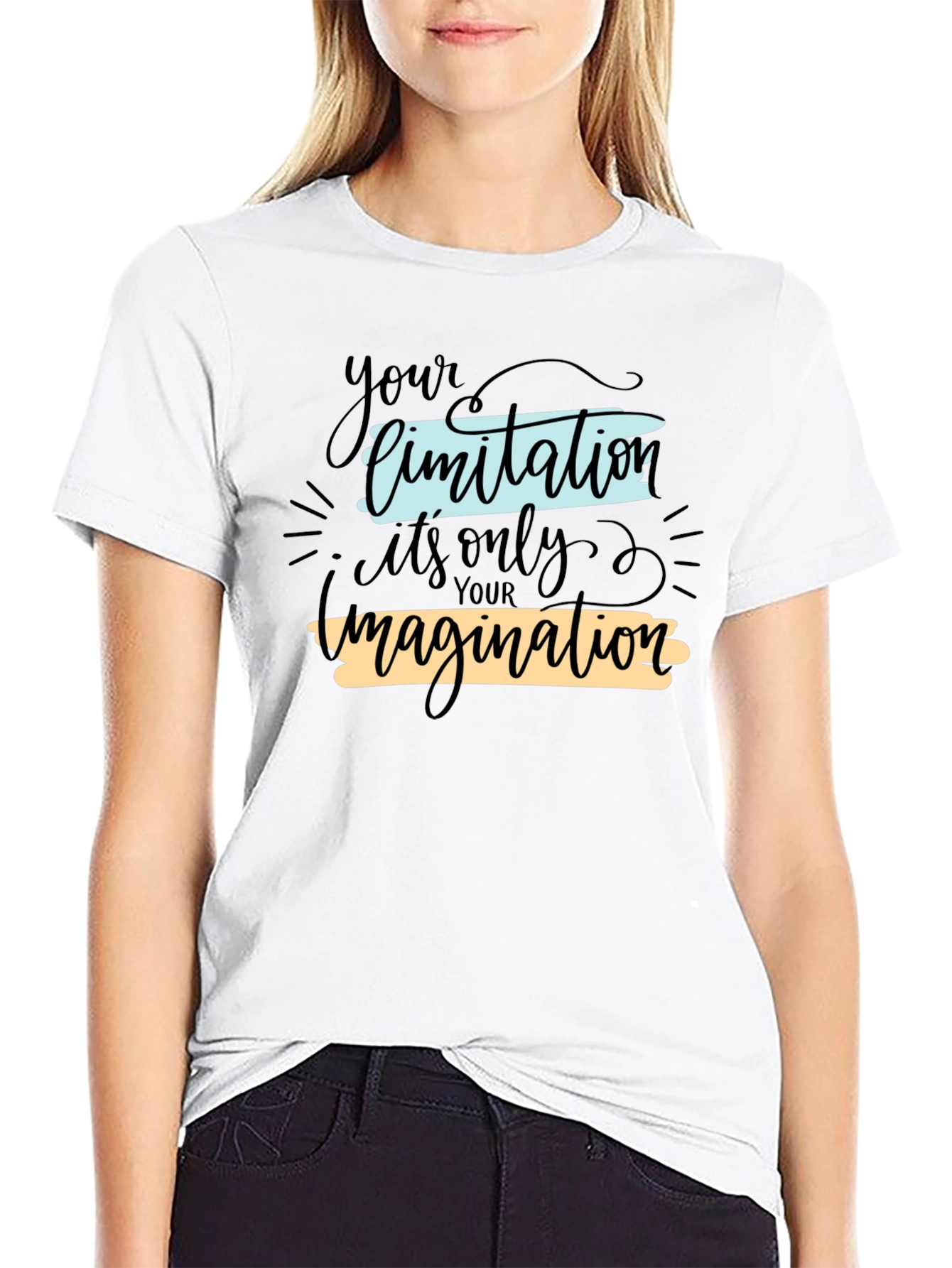 Inspirational Graphic Tee: Imagination Limit