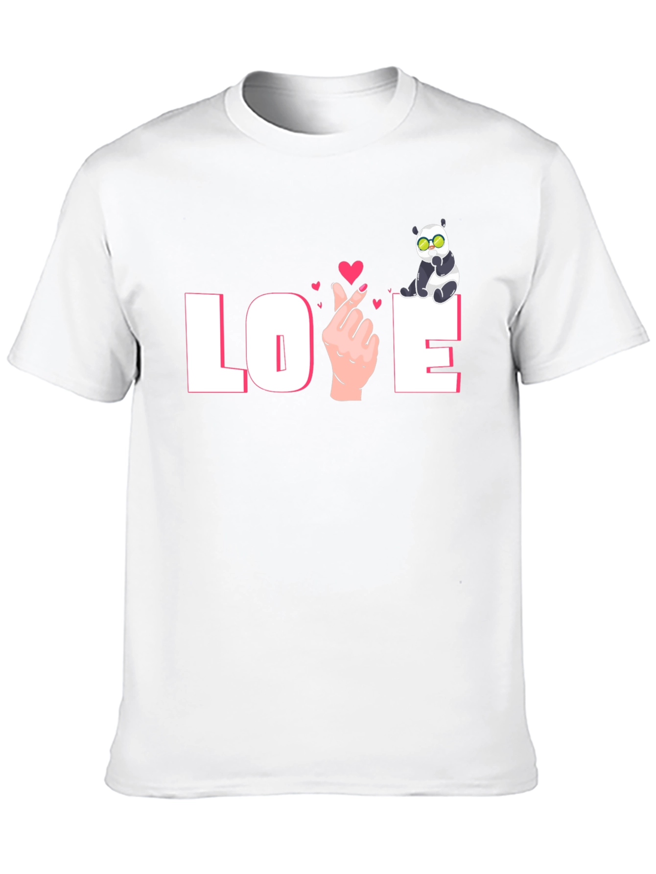 Love Panda Graphic Tee - Trendy & Unique Design