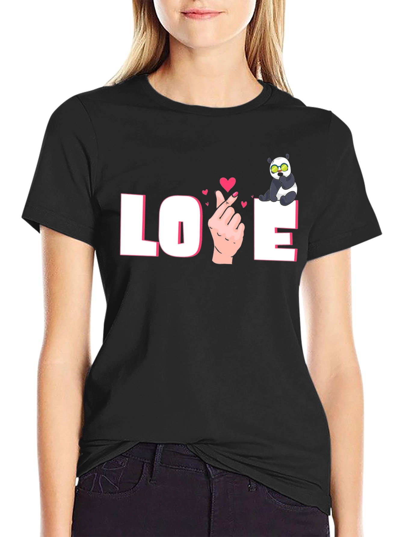 Love Panda Graphic Tee - Trendy & Unique Design